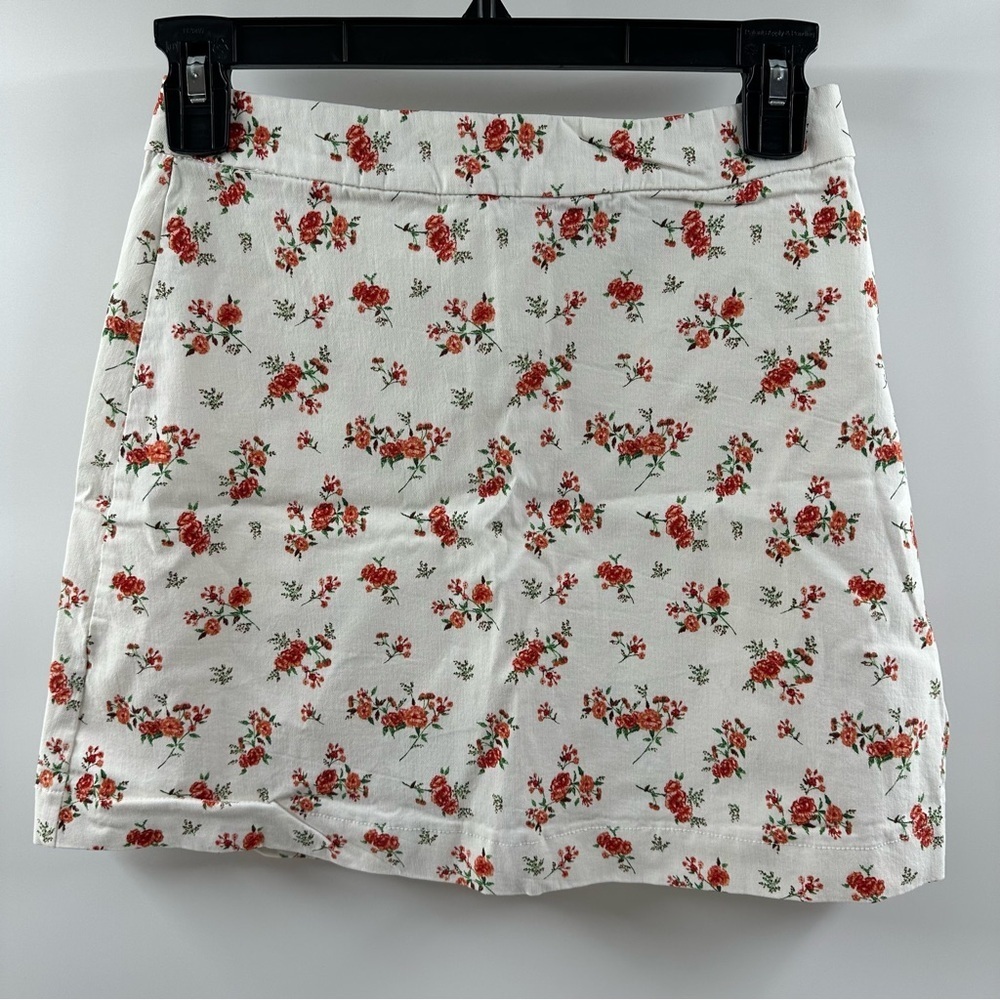 Forever 21 White Floral Skirt – Stretch Fit